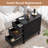 Cebollero Solid Wood Floor Shelf 3 - Drawer End Table -2104728109