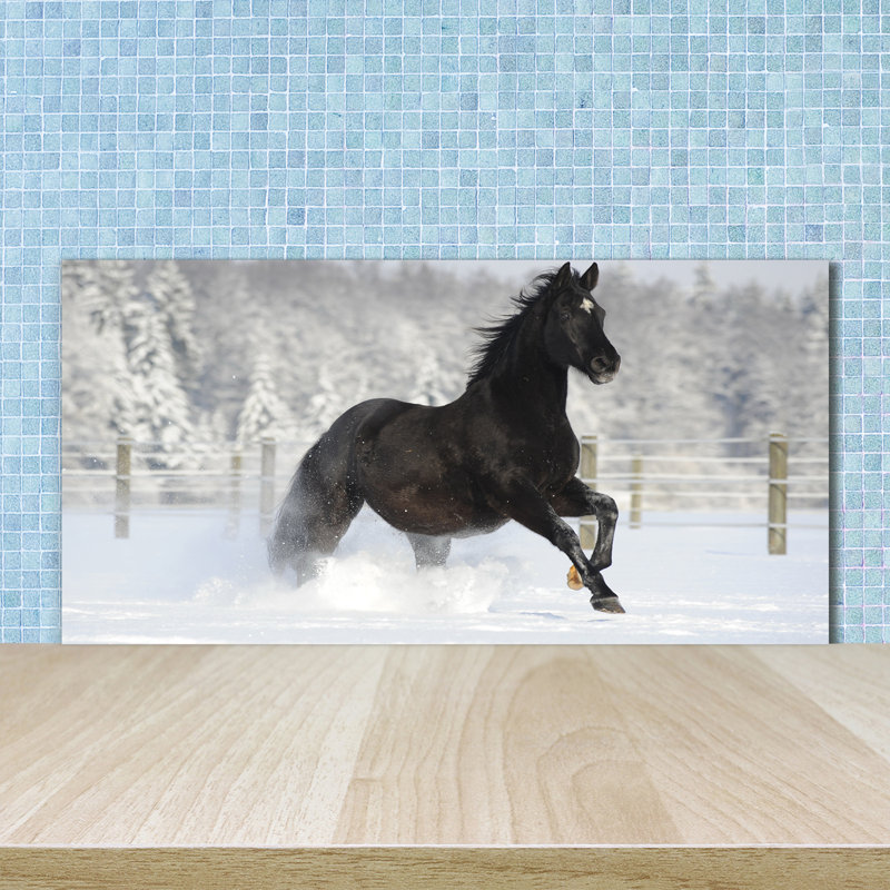 Halbur 50cm W x 100cm L Glass Peel and Stick Panel