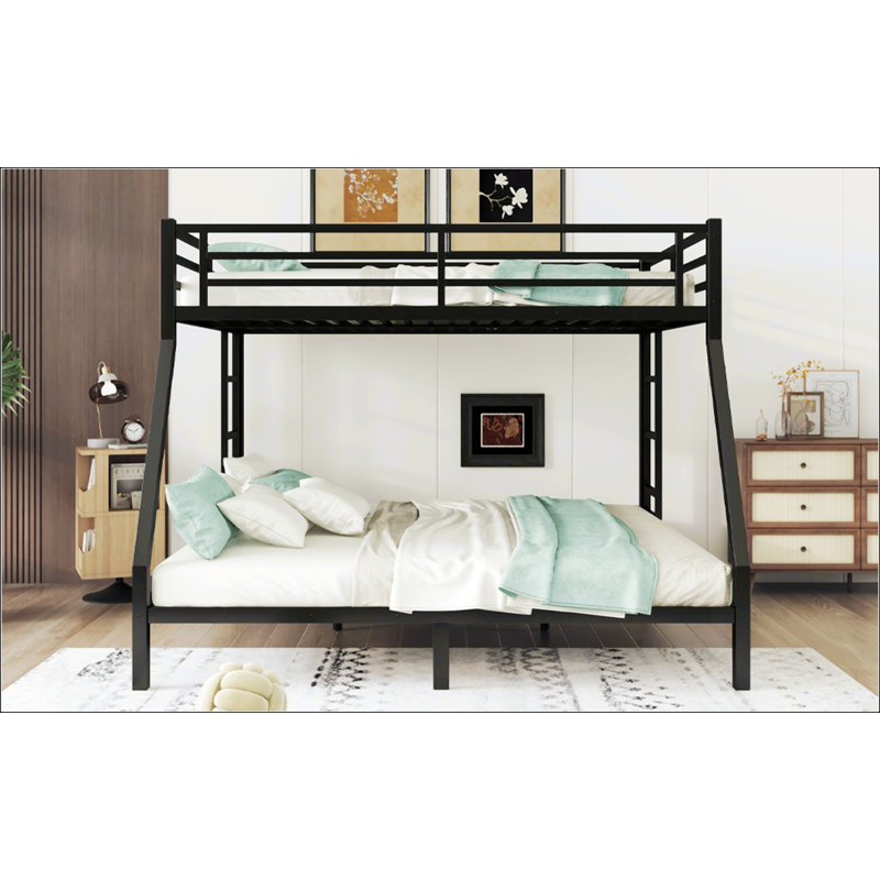 Metal Queen over King Bunk Bed