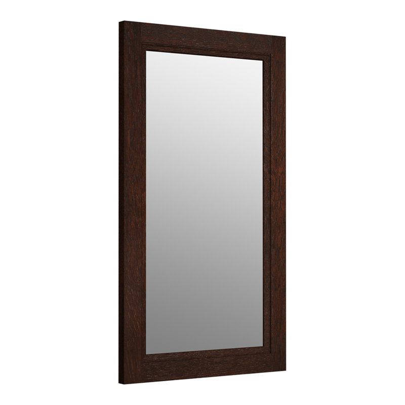 Damas Framed Mirror, Chêne en laine