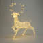 Décoration de Noël de renne lumineuse avec minuterie