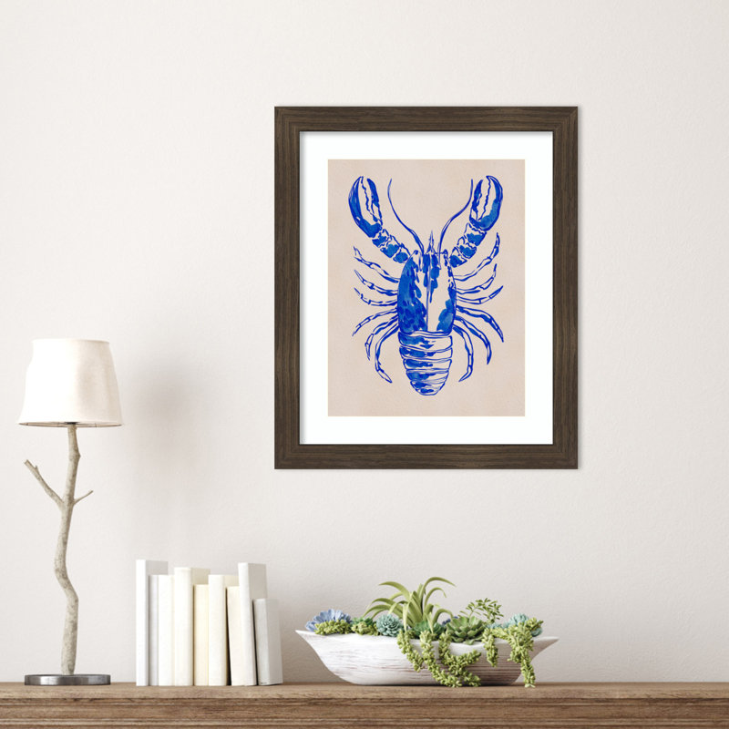 Reproduction d'art encadrée «Lobster» par Nikita Jariwala