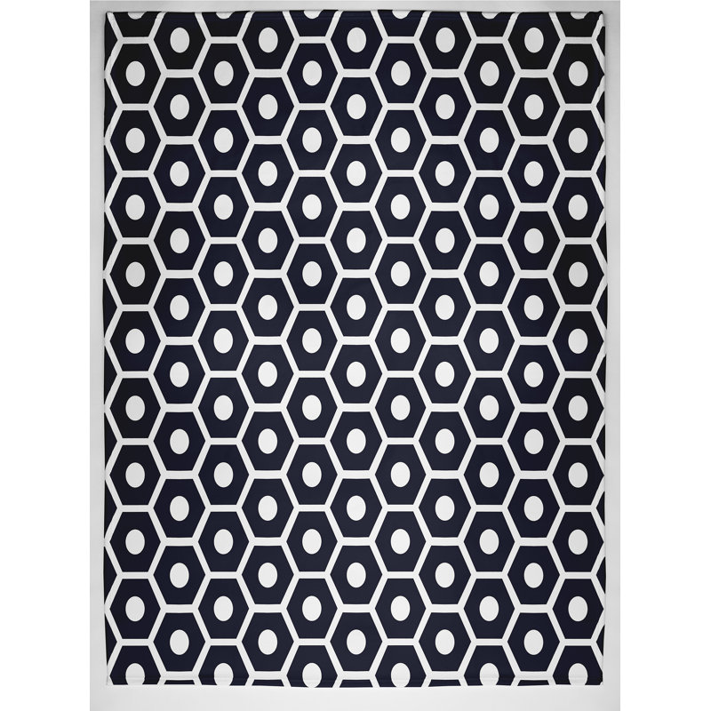 Burnside Plain Weave / Muslin Throw Blanket, Navy