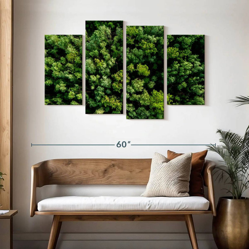 Alvord Lush Green Woodland, H 32 po x l 52 po