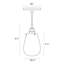 Luminaire suspendu à 1 lumière Chelsea