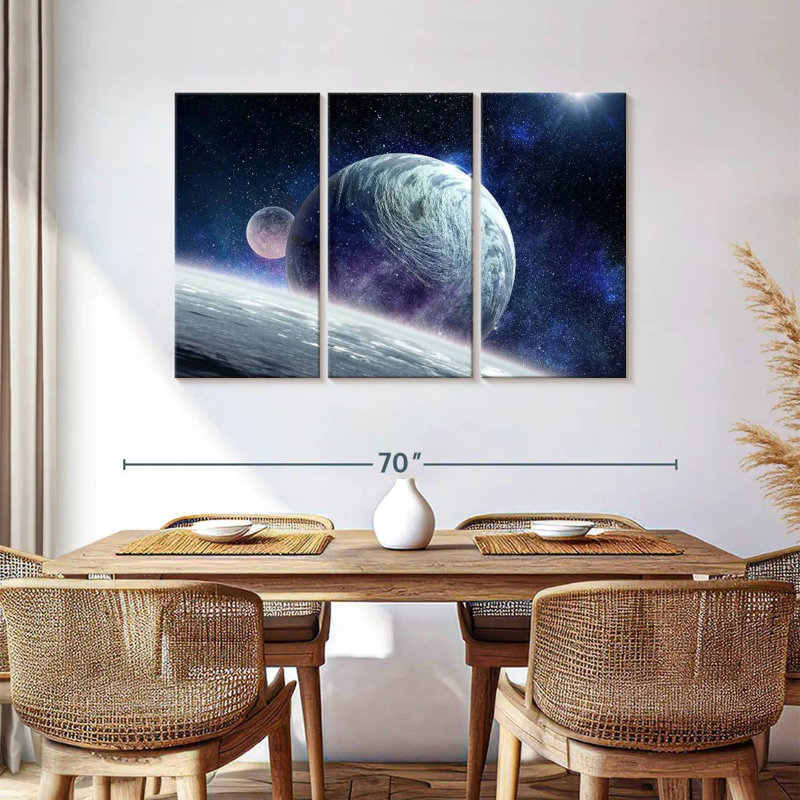 Oberle Cosmic Planet Pluto, 36" H x 57" W