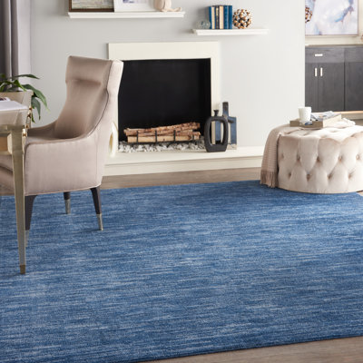 Nourison Essentials Navy/Blue Indoor/Outdoor Area Rug