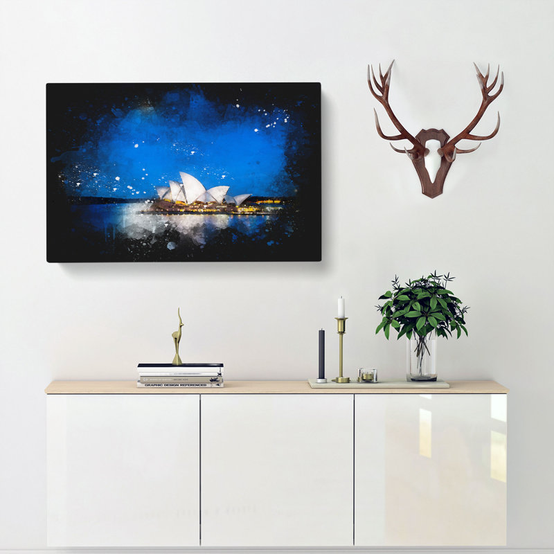 Sydney Opera House - Wrapped Canvas Print, 35cm H x 50cm W x 3cm D