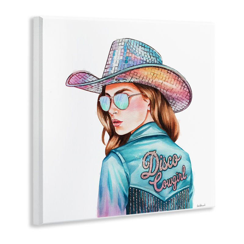 Plaque murale «Disco Cowgirl» par Amanda Greenwood
