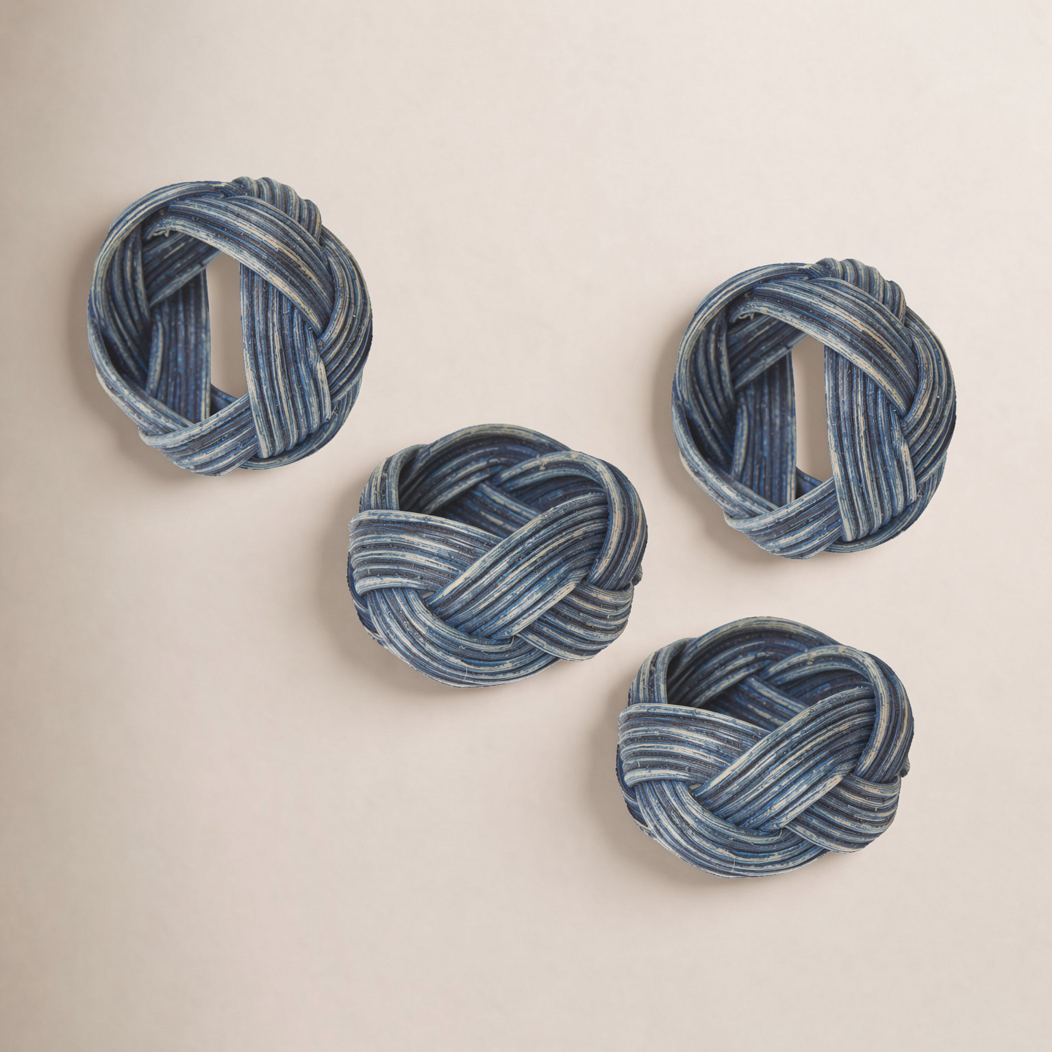 Walden Napkin Rings, Blue