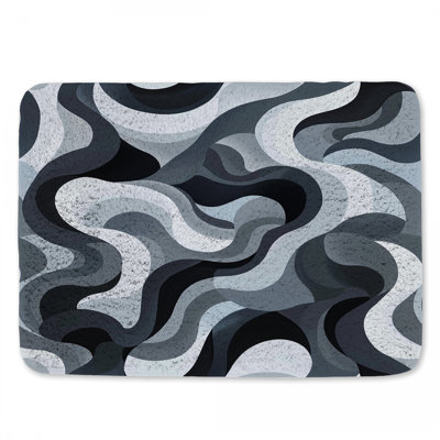 Tapis de salle de bain abstrait