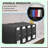 SheetSaver Bedding Bundle - 4 Pack Queen Size SheetCube Organizers for Linen Closet Storage of Sheets, Duvet Covers, and Pillowcases in Black Color