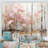 Minimalism Pink And Gold Forest On Canvas Print-548048972-548048975