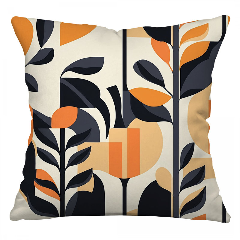 Coussin Abstract Leaf, Carré 14 po