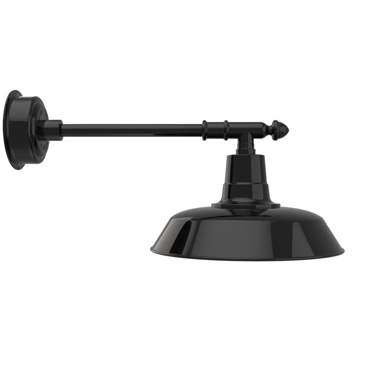 Annis LED Wall Light, 11" H x 16" W x 29" D, Black