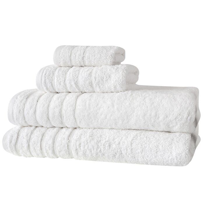Charlton Home® Shantae Turkish Cotton Ribbed Bath Towels & Reviews ...