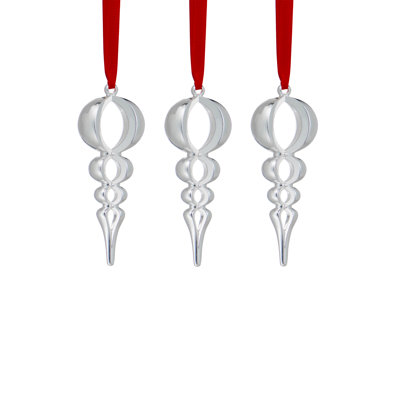 3'' Metal Holiday Shaped Ornament