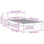 Bed Frame with Headboard Solid Pine Wood-1070559627-1070559638