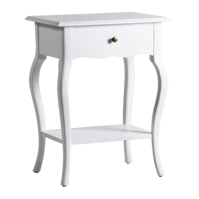 Positano 55cm W Solid Wood Bedside Table