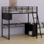 Metal Loft Bed With LED