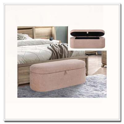 Banc de rangement rembourré
