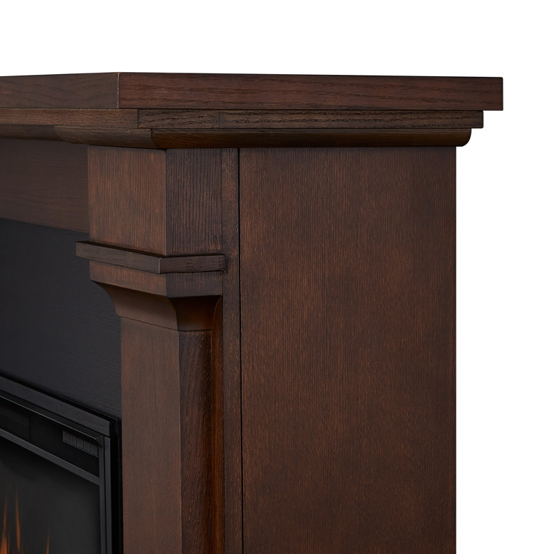 Callaway Chestnut Oak Grand Electric Fireplace with Mantel