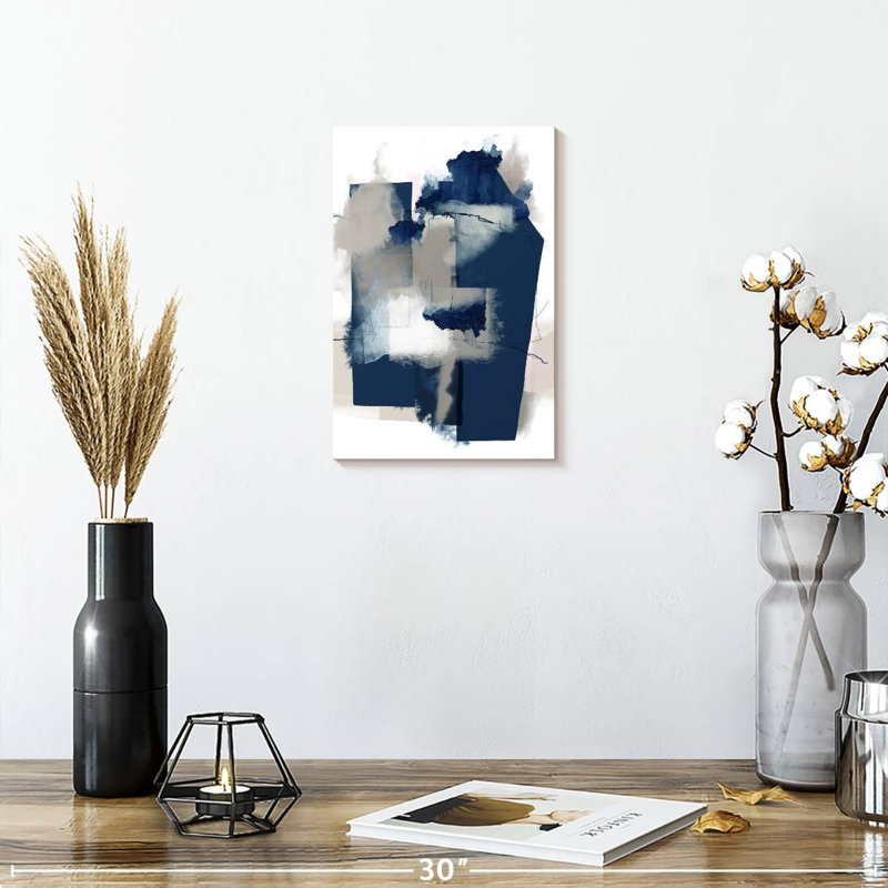 Avery Juxtaposed Blue, 12" H x 8" W