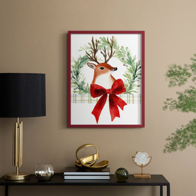 «Christmas Holiday Art XC», reproduction encadrée - bois massif