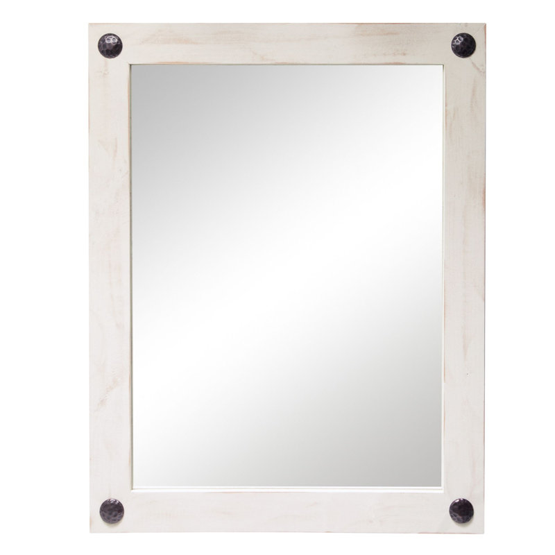 Miroir de salle de bain Edna, Blanc