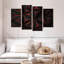 Avery abstrait noir et rouge-106051218
