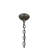 Alax 6 - Light Iron Dimmable Chandelier