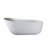67-inch Solid Surface Soaking Bathtub with Overflow