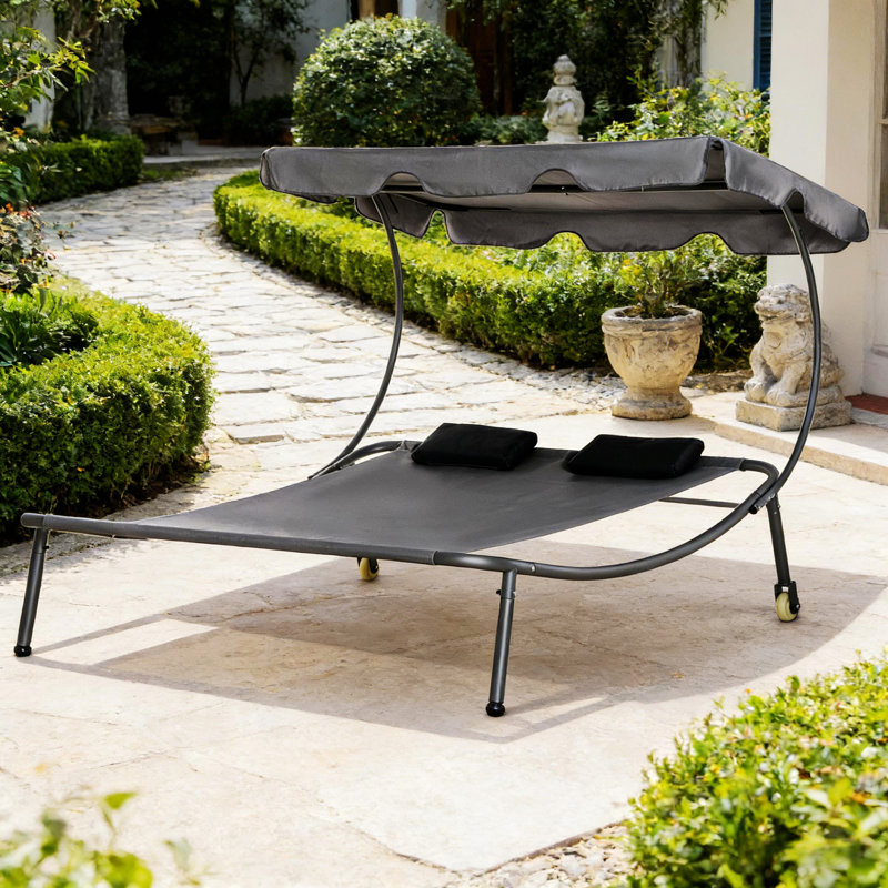 Outdoor Double Chaise Lounge Chair