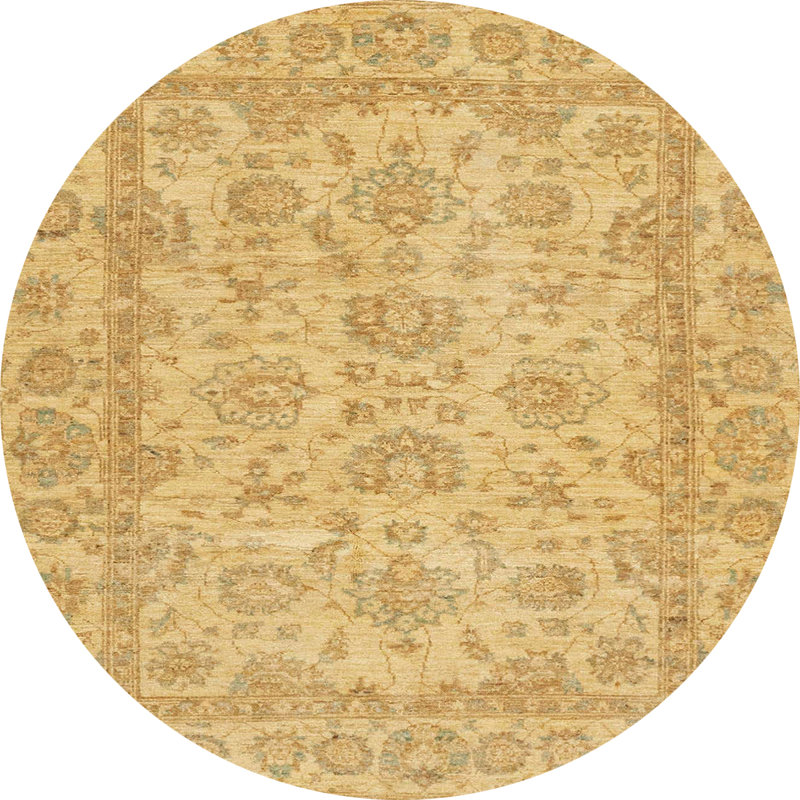 Tapis abstrait moderne 2994, Rond 5 pi