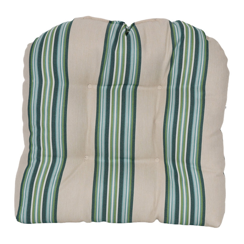 Coussins de chaise d'extérieur 19 pouces à dossier arrondi en oléfine tissée (ensemble de 4)
