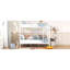 Lit superposé en fer blanc au-dessus - Design contemporain, capacité de poids élevée, confortable pour toutes les maisons en métal avec style, construction, s'adapte à tous les décors de chambre à coucher-541970275-541970277