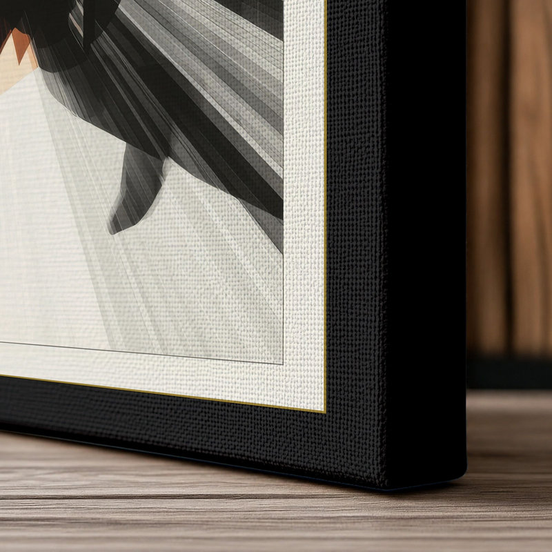 Figure in Motion Modern - Wrapped Canvas, 36x24 - 91.4 x 61.0 cm, Black Border