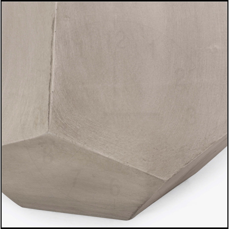 Table d'appoint d'extérieur, gris clair