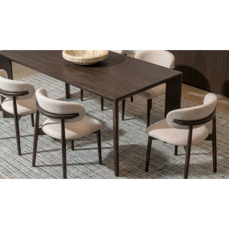 Lisbon Dining Table, Brown, 30" H x 78.74" L x 39.37" W