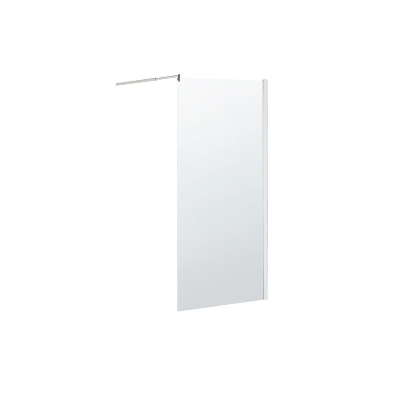 Almazan Semi-Frameless Tub Door with Clear Glass, 190cm H x 80cm W