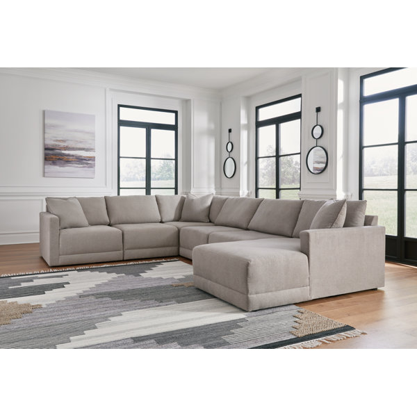 Signature Design by Ashley 6 - Piece Upholstered Sectional | Wayfair