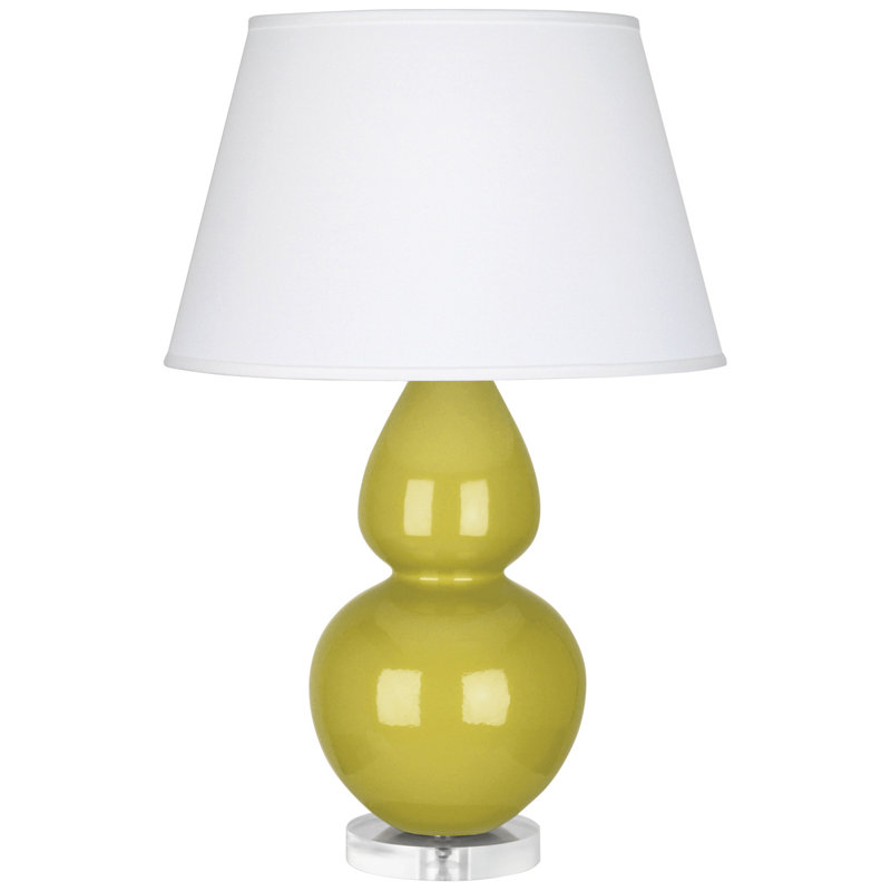 Double Gourd Lamp, Citron/Silver , Pearl