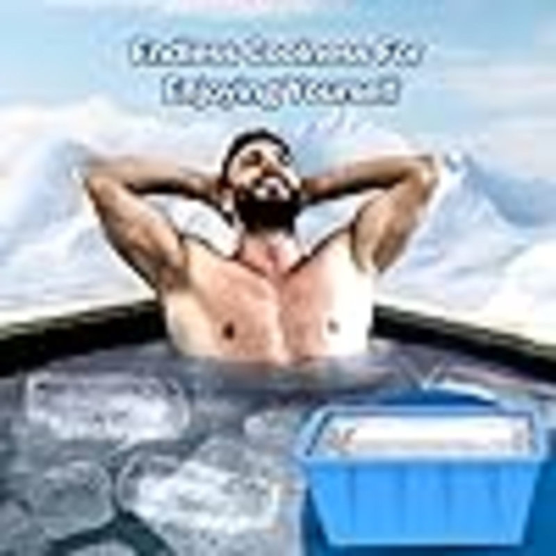 Extra Large Ice Cube Moulds 2Pack 16LB Silicone Large Ice Cube Moulds For Cold Plunge Tub,Reusable Ice Cube Trays For Freezer,Ice Block Moulds For Home Ice Bath,Cold Plunge Accessories,Ice Bath Chiller