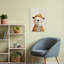 Happy Bear In Beanie Contemporary Wall Art Print 1 Piece Wrapped Canvas Wall Art-870055356