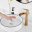 Single-handle Bathroom Faucet with Drain Assembly-70635627
