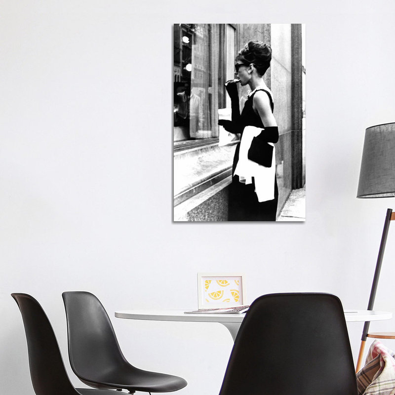 Audrey Hepburn Window Shopping II - Wrapped Canvas Print, 101.6 cm H x 66.04 cm W x 3.175 cm D
