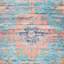 Tapis oriental rouille / bleu en coton tissé à plat à la main Joppatowne-1433063470