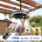 Dimmable 6-Speed Reversible DC Industrial Farmhouse Flush Mount Ceiling Fan with Light, Matte Black