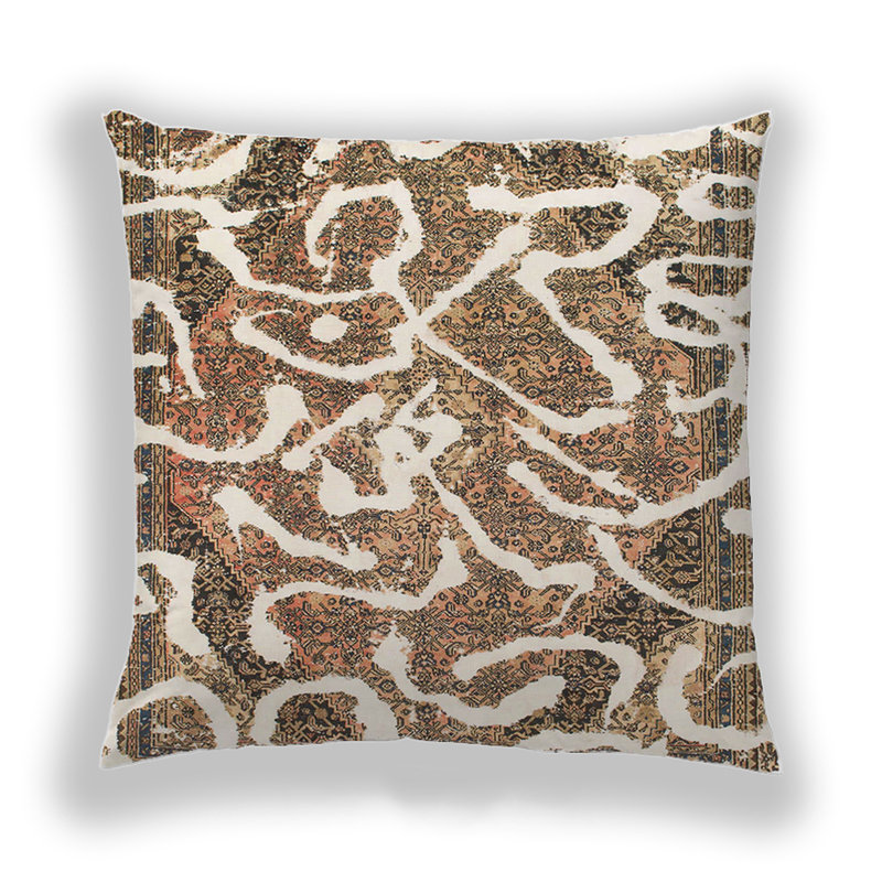 Coussin décoratif abstrait 1097, Microsuède