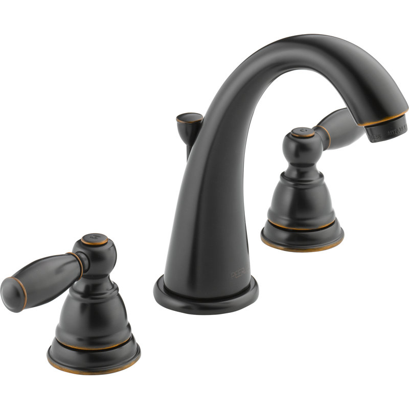 Claymore Widespread and Mounting / Installation Required 2 -handle Bathroom Faucet with Drain Assembly, Rubbed Bronze